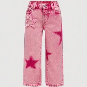 Pink Star Girl Denim Jeans 7